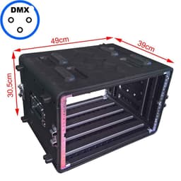 Tủ âm thanh nhựa HDPE 6U đựng Mic và thiết bị âm thanh sâu 28cm 8