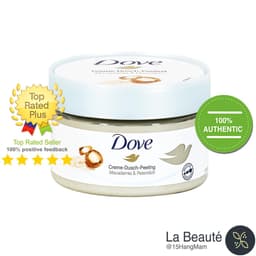 Dove Creme Dusch Peeling Macadamia & Reismilch - Tẩy Da Chết Toàn Thân Từ Hạt Macca & Sữa Gạo 225ml (Bản Đức) 6