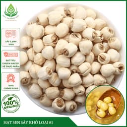 ✅[HÀNG LOẠI 1] Hạt Sen Khô 100gr Thơm Ngon Bùi Vị Ngọt Thanh Tại Siêu Thị Thảo Mộc 1