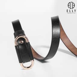 [Tặng hộp 20.10] Thắt lưng nữ ELLY ED57 khóa luồn dây da thật cao cấp dây nịt nữ thời trang chính hãng 2