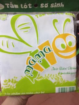 Tấm Lót Phân Xu Sơ Sinh Cao Cấp Mama 30 tờ/túi 5