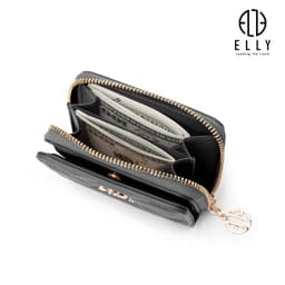 [Tặng hộp 20.10]  Ví nữ cầm tay cao cấp da thật ELLY – EV83 9