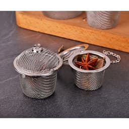 Lọc inox 304 hình trụ lưới cao cấp, nhiều kích thước, có dây treo - HVL TEA 7