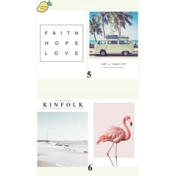 Poster 2 mặt chụp ảnh lookbook trang trí sản phẩm 27*20cm ( Poster mùa hè ) 4