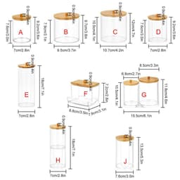 KUNHEV Hộp Đựng Bông Tẩy Trang Bằng Acrylic Trong Suốt 2