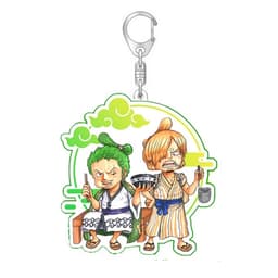 Mua 1 tặng 1 ( Mica trong acrylic ) Móc khóa anime ONE PIECE ĐẢO HẢI TẶC ver WANO chibi anime xinh xắn 5