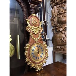 Tranh Đồng Hồ Gỗ Hương Đá Kích Thước 30*60cm 6