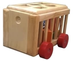 Xe thả hình khối - đồ chơi giáo dục an toàn cho bé 4