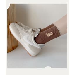 Tất Nữ Trắng Cổ Cao In Hình Gấu Cute Xinh Xắn Vải Cotton Co Giãn Phong Cách Hàn Quốc 7