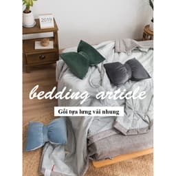 Gối tựa lưng sofa HÌNH NƠ vải nhung lụa (Vỏ kèm ruột) 6