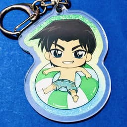 (mua 1 tặng 1) ( Mica ) Móc khóa in hình DETECTIVE CONAN Thám Tử Lừng Danh ver PHAO BƠI anime chibi xinh xắn 3