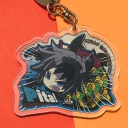 (Mua 1 tặng 1) (V3) Móc khóa Kimetsu no Yaiba Thanh gươm diệt quỷ ver Pita! in hình anime chibi 7