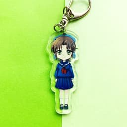 (mua 1 tặng 1) ( Mica trong acrylic) Móc khóa Conan Thám tử lừng danh Kid ver single in hình anime chibi 6