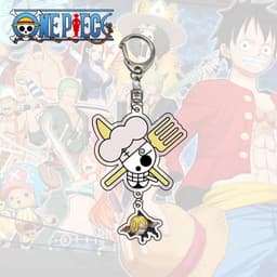 (mua 1 tặng 1) (new) Móc khóa One Piece ver TREO CHIBI mica 2 mảnh anime chibi Đảo hải tặc mẫu mới về 5