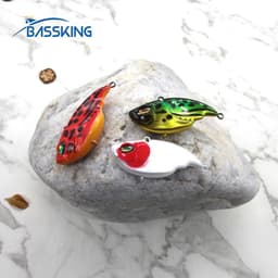 Mồi giả câu cá, mồi câu lure RAPALA BASSKING V5 chuyên lure cá lóc , cá chẽm siêu nhạy 3