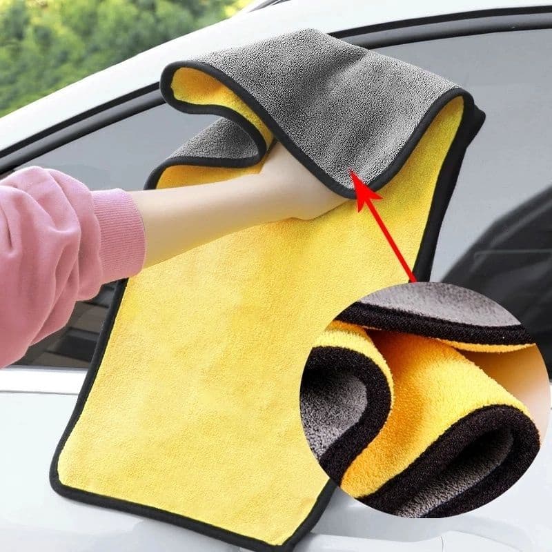 Khăn lau xe chuyên dụng Microfiber siêu thấm không rút sợi [Hàng Loại 1