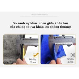 KHĂN MICROFIBER 2 LỚP LAU XE Ô TÔ, NHÀ CỬA CHUYÊN DỤNG 2
