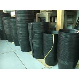 Combo 50 chậu nhựa đen size C10 KT: 25x19.5x20cm mềm dẻo bền đẹp 2