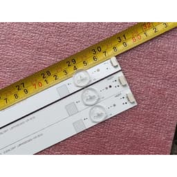 BỘ THANH ĐÈN LED TIVI SHARP 40LE280 40LE380, HÀNG MỚI 100%, BỘ 3 THANH, MỖI THANH 6 BÓNG 3V, DÀI 77,5cm 1