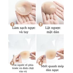 Miếng dán ngực silicon nhiệt tự thân không keo siêu dính Y3 6