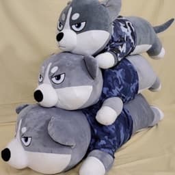 Chó bông HUSKY cao cấp – Mềm mại, sang trọng, chất liệu vải nhung bền đẹp 3