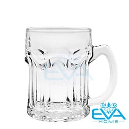 Bộ 6 Cốc Thủy Tinh Vàng Có Quai 300ML – Ly Dập Nổi 3D Sang Trọng, Thành Dày Dặn, Cầm Chắc Tay 5