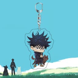 (mua 1 tặng 1) ( mica ) Móc khóa in hình CHÚ THUẬT HỒI CHIẾN JUJUTSU KAISEN móc treo anime trang trí trưng bày xinh xắn 4