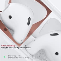 Dán decal kim loại 18K chống bụi AirPods 1/2 4