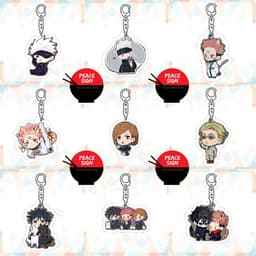 (mua 1 tặng 1) (vs1) Móc khóa JUJUTSU KAISEN CHÚ THUẬT HỒI CHIẾN quà tặng mica trong acrylic xinh xắn chibi anime 1