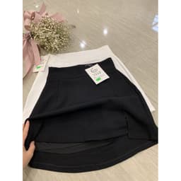 Váy A Ngắn Lưng Cao Xẻ Cá Tính 8