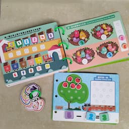 Học liệu busy book bóc dán toán thông minh cho bé phát triển tư duy toán học 6