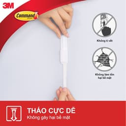 Móc dán tường Command 3M nhiều kích cỡ, chịu lực tốt, bám cực chắc, dễ dàng tháo lắp 5