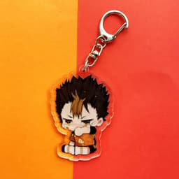 (mua 1 tặng 1) Móc khóa mica Haikyuu!! Vua bóng chuyền ver cry hình in 2 mặt 7
