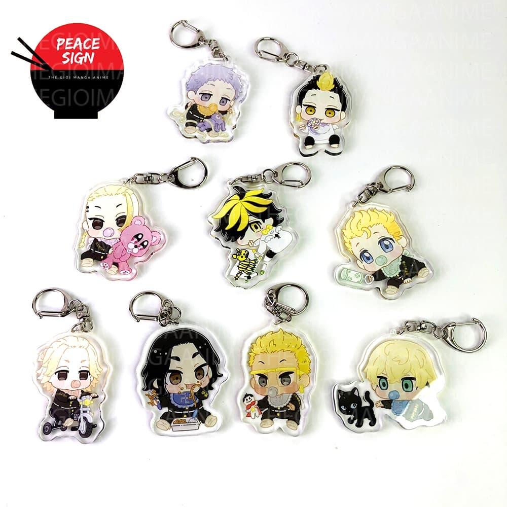 (mua 1 tặng 1) ( EM BÉ ) Móc khóa in hình TOKYO REVENGERS Kịch Trường Của Takemichi anime chibi Mica trong acrylic