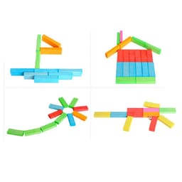 Rút gỗ màu 48 thanh loại lớn - Domino màu cho bé 6