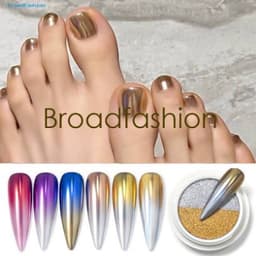 Tráng gương nén ombre 2 màu siêu HOT ngành nail [ NAILS SUPPLY ] 5