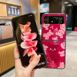 Ốp Samsung Z Flip 3 - ZFlip3 - Z Flip3 - Flip3 5G họa tiết gấu cá tính phủ bóng chống dơ bảo vệ toàn diện 4