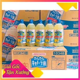 Dầu ăn hoa cải Ajinomoto Nhật Bản chai 1L 6