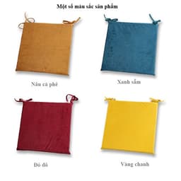 Đệm lót ghế ngồi chất liệu vải nhung cao cấp mút xốp độ nảy cao 4
