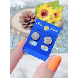 Bông Tai Nữ Xi Mạ Vàng Phong Cách Đơn Giản Hàn Quốc B1386 -75 4