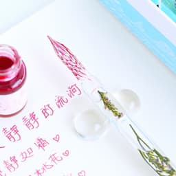 BỘ BÚT THỦY TINH HÀ - Bút Chấm Mực Cổ Trang Luyện Chữ Hán Học Tiếng Trung 6