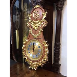 Tranh Đồng Hồ Gỗ Hương Đá Kích Thước 30*60cm 4