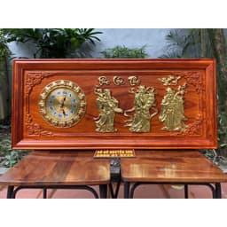Đồng hồ treo tường gỗ hương kích thước 41.81cm 6