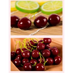 2 quả cherry loại đẹp phụ kiện chụp ảnh trang trí 4
