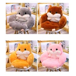 [NỆM] Đệm Nệm lót ghế Gấu bông tựa lưng ngồi bệt hình chuột hamster Quà tặng cho bạn gái, mẹ và bé, dân văn phòng 8
