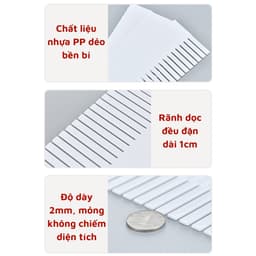 Set 4 Thanh chia ngăn tủ quần áo, ngăn kéo bàn làm việc sắp xếp đồ đạc gọn gàng 37x11cm gdgs66 4