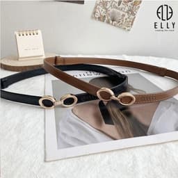 [Tặng hộp 20.10] Thắt lưng nữ ELLY ED62 khóa móc cài da thật cao cấp dây nịt nữ thời trang chính hãng 7