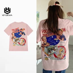 Áo Thun Tay Lỡ HY KOREA Form Rộng Unisex nam nữ 45-80kg, Follow TLLC45 2