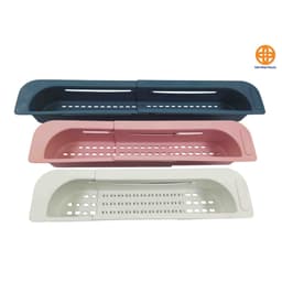 Khay, rổ gác bồn rửa chén bát Việt Nhật (5613) thông minh gấp gọn, điều chỉnh kích thước gài tiện lợi -Buôn rẻ 00662 4