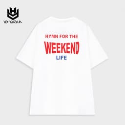Áo thun tay lỡ nữ HY KOREA Weekend DC281 freesize phông form rộng dáng Unisex - mặc cặp, nhóm, lớp. 1